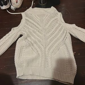 Beige Cable Knit Shirt